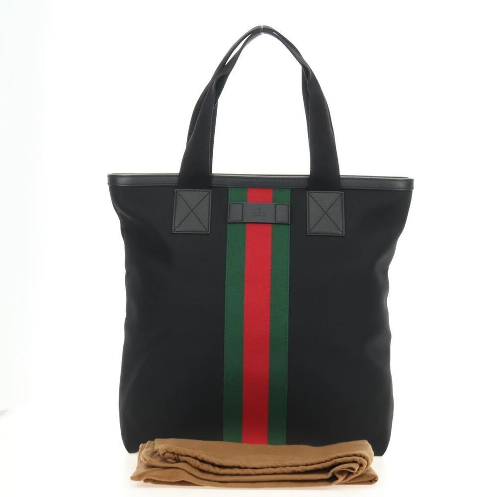 Gucci Web Tote Black